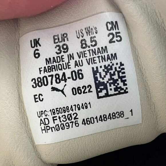 Puma Mayze Platform Beige Brushed Suede Sneakers Size 8.5 - Picture 12 of 12